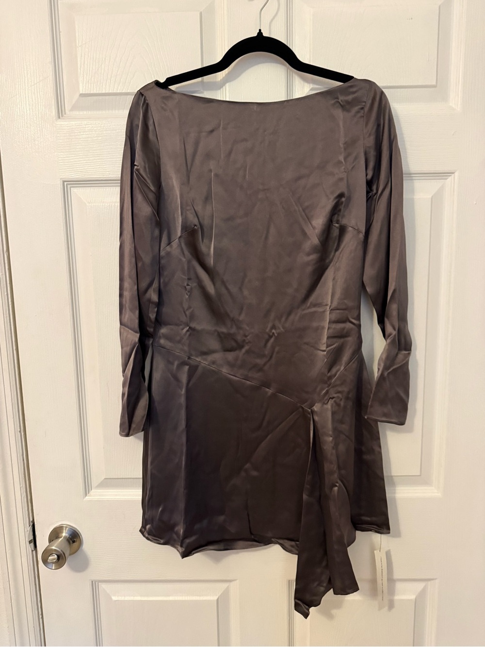 Reformation Kline Long Sleeve Silk Mini Dress - Picture 7 of 7